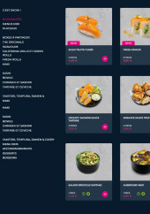 Menu Planet Sushi - Les nouveautés