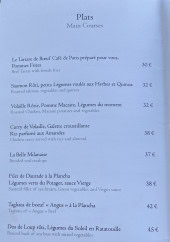 Menu Salle Empire - Les plats