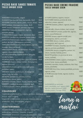 Menu Le Patio - La carte