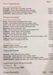Menu 4 Robinets - Pizzas