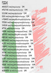 Menu Abadia pizza - Pizzas, bruschettas et boissons
