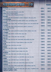 Menu Au Vent Des Gourmands - Les pizzas