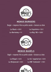 Menu B.B.S - Les menus