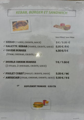 Menu Bella Kebab - Le kebab, burger et sandwich