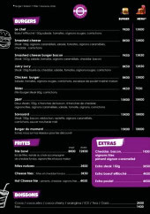 Menu Best Of Burger - Les burgers, frites, ...