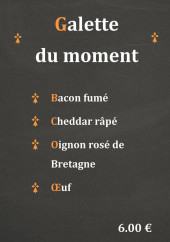 Menu Breizh et Cie - Galettes du moment