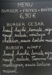 Menu Burger Cesar - Un extrait de menu