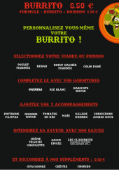 Menu Burrito King - Burrito