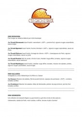 Menu C’est Quoi Ce Truck - Les burgers, salades et desserts