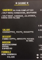 Menu Casinne - Menu de la semaine 