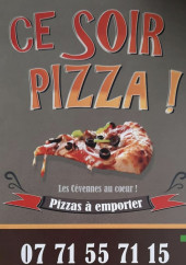 Menu Ce soir Pizza - Carte et menu Ce soir Pizza  Saint Jean du Gard