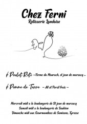Menu Chez Ferni - Un poulet rôti
