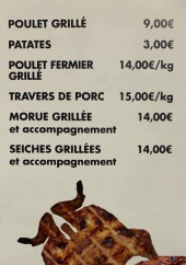 Menu Chez Tonton Arthur - Les plats