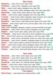 Menu Christo Pizza - Pizzas