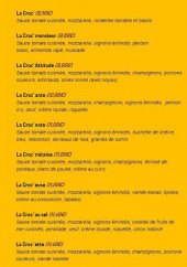 Menu Croc'O'pizz - Les pizzas