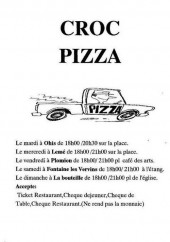 Menu Croc Pizza - Carte et menu Croc Pizza La Bouteille 