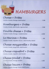 Menu Croq'pain - Les hamburgers