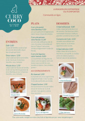 Menu Curry Coco - La carte