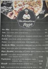 Menu Destination Pizza - Pizzas