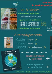 Menu Dis Camion - Les menus, salades et boissons