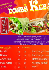 Menu Doubs Kebab - Les plats à la carte