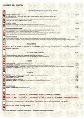 Menu El Jefe - Les menus