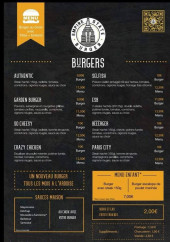 Menu Empire State Burger - Burgers