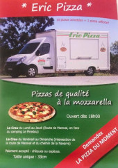 Menu Eric Pizza - Carte et menu Eric Pizza La Crau