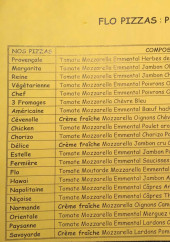 Menu Flo Pizza - Pizzas