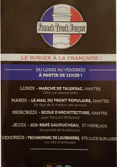 Menu French truck burger - Informations sur les emplacements