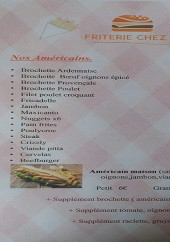 Menu Friterie chez JJ - les frites