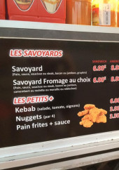 Menu Friterie du Galopin - Savoyard, petit plus, frites,...