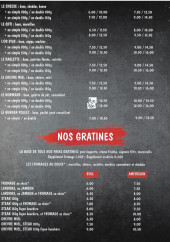 Menu Friterie L'Or D'Un - Les burgers et gratines