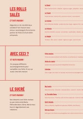 Menu Gaillards - La carte