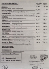 Menu Gusto'Pizza - Les pizzas suite et calzone