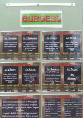 Menu Kasapates - Les burgers 