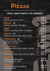 Menu L'authentique - Les pizzas