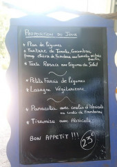 Menu L'Ephémère - Exemple de menu