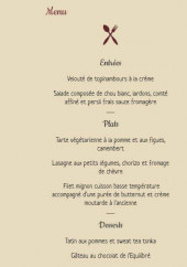 Menu L'équilibré - Menus de la semaine