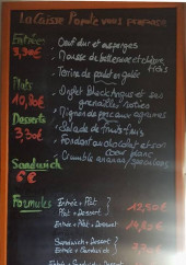 Menu La Caisse Popote - Exemple de menu du jour