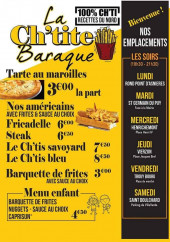 Menu La ch'tite baraque - Menu à la carte