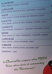 Menu La Chariotte A Pizza - Les pizzas suite