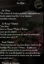 Menu La Fourchette des Anges - Les plats