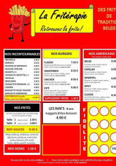 Menu La Friterapie - Incontournables, frites, burgers,...