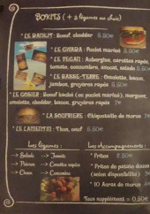 Menu La Friterie Retro - Les bokits