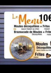 Menu La Moule'rie - Le menu