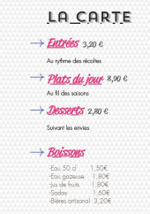 Menu La roulotte du goût - La carte