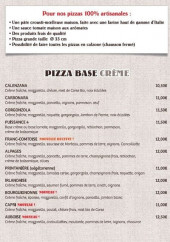 Menu La Tour De Piz' - Pizzas base crème 