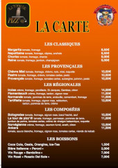 Menu La tour de pizz' - La carte