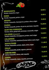 Menu Le Basilico - Pizzas